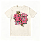 She's From Texas I Can Tell Leopard Texas Map Graphic T‑Shirt