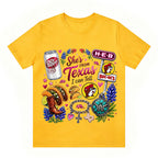 "She's From Texas I Can Tell" Cuffed-sleeve Texas Residents T-shirt