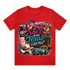 She's From Texas I Can Tell Unisex Travel T-shirt