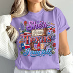 She's From Texas I Can Tell Unisex Cuffed-sleeve T-shirt