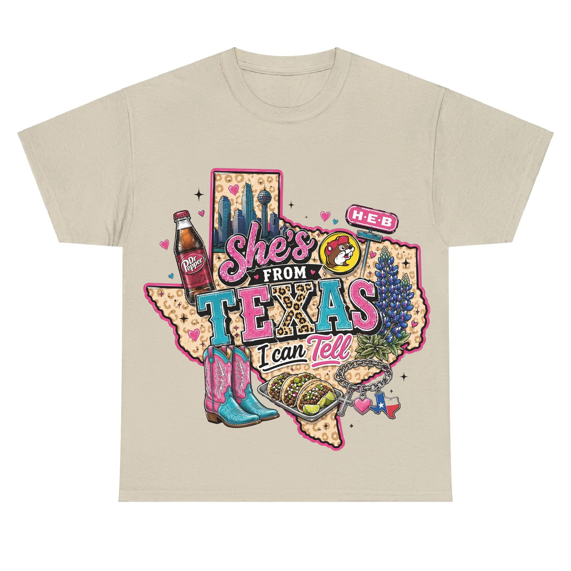 Shes From Texas I Can Tell - Western Southern Vibes T-shirt