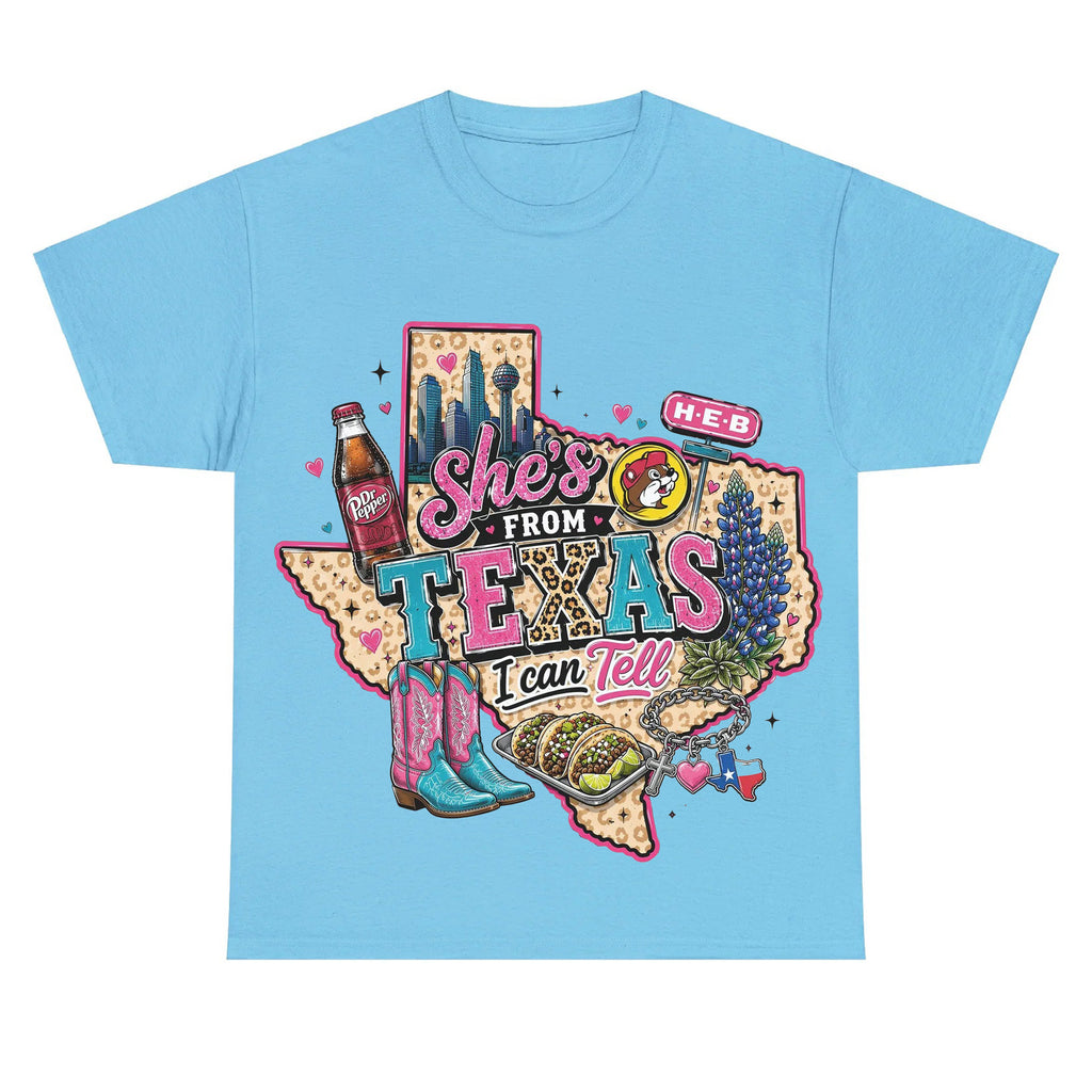 Shes From Texas I Can Tell - Western Southern Vibes T-shirt