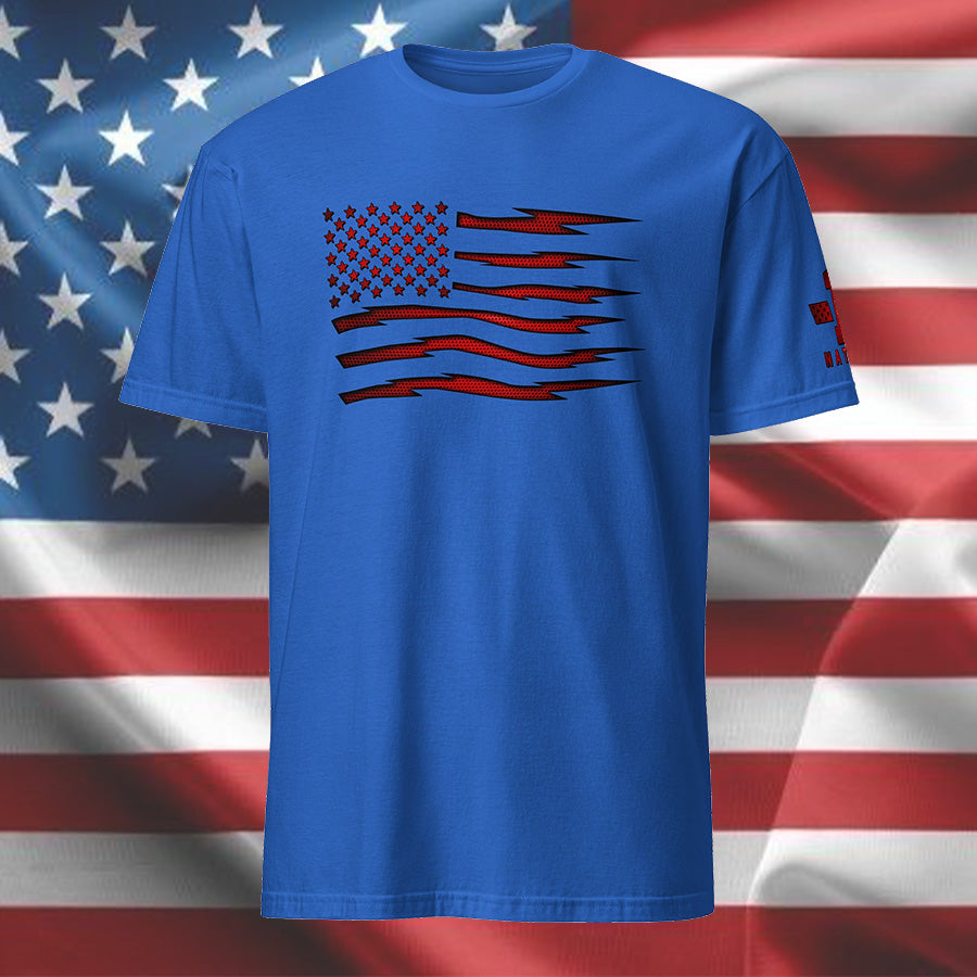 Red Carbon Bolt Onyx American Flag