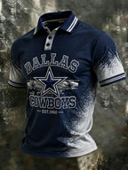 Men's Football Short-Sleeve Polo Shirt