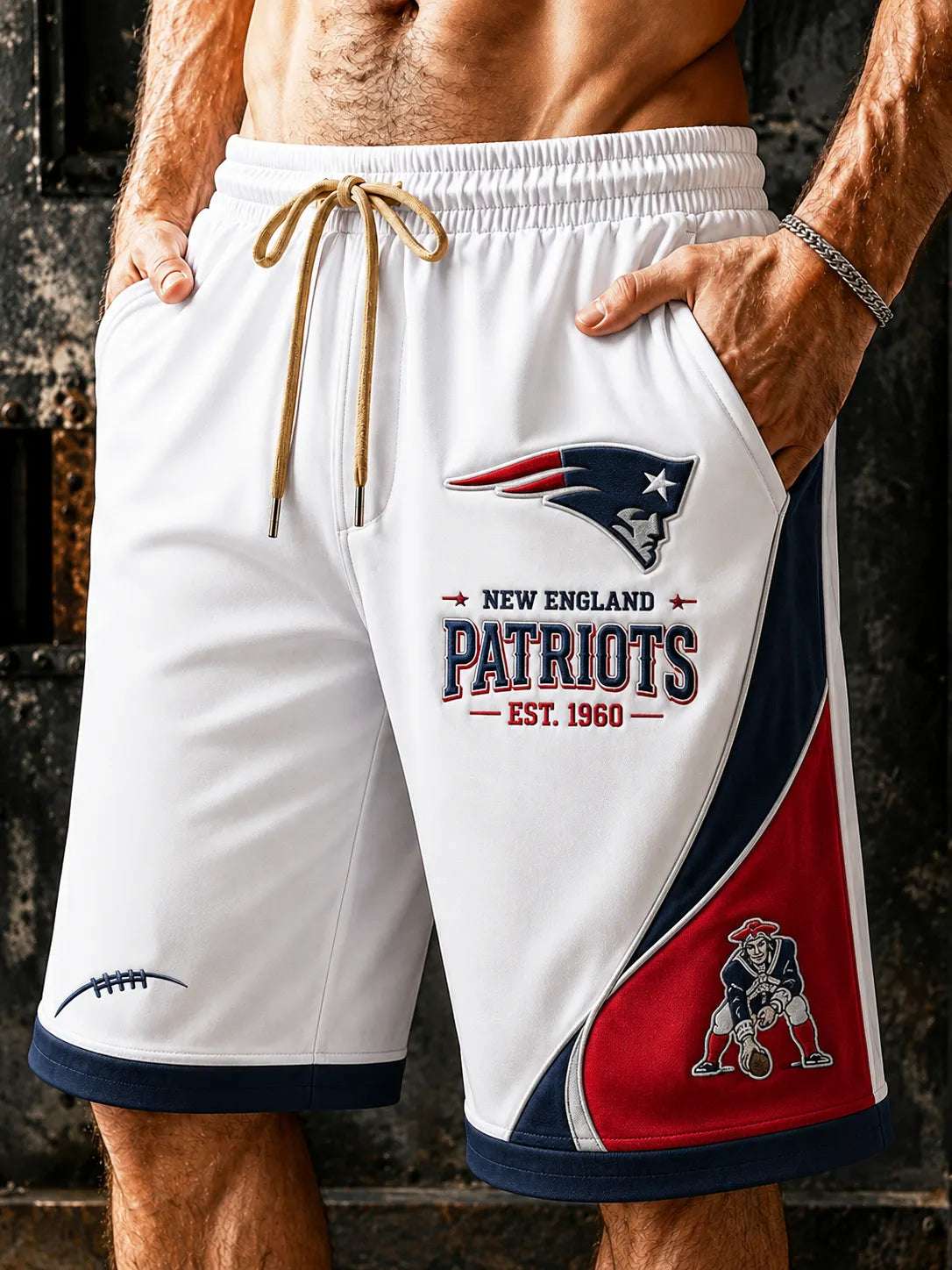 Men's Patriots Colorblock Sports Shorts