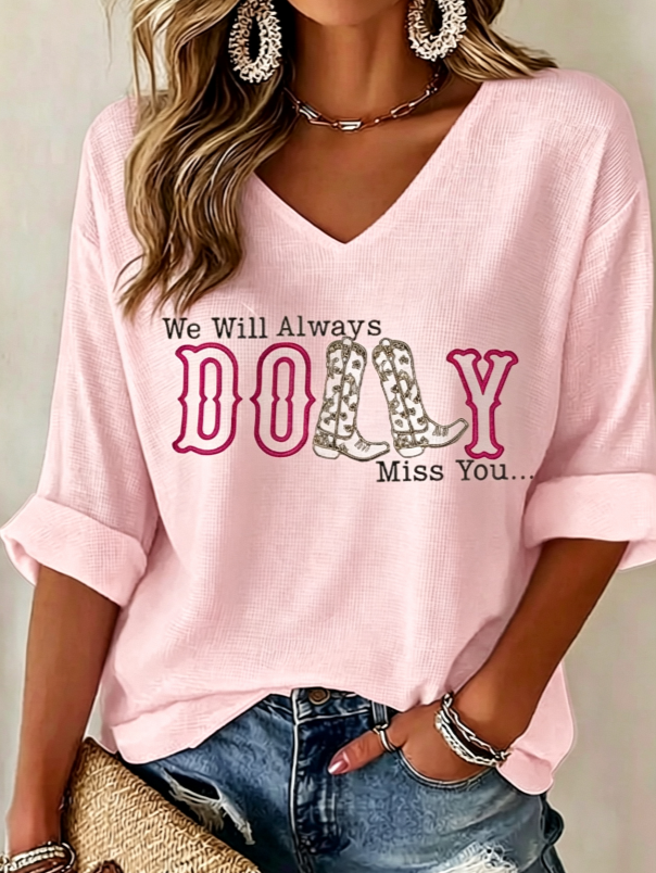 Women'S Country Music Printed Casual T-Shirt