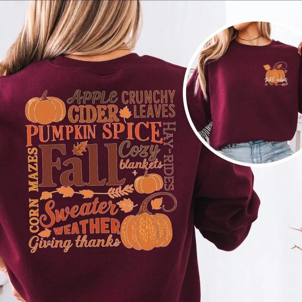Fall Vibes Pumpkin Sweatshirt