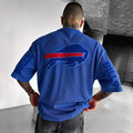 Buffalo Bills Embroidered Men's Ribbed Oversized T-Shirt