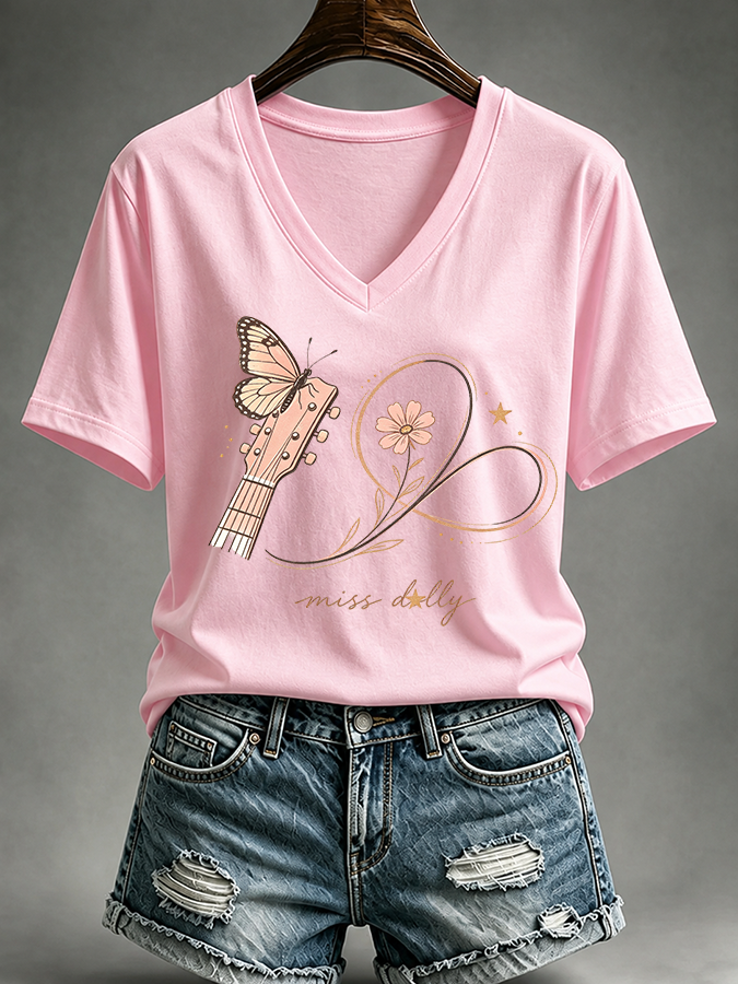 Women'S Commemorative Printed Casual T-Shirt