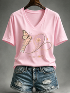 Women'S Commemorative Printed Casual T-Shirt