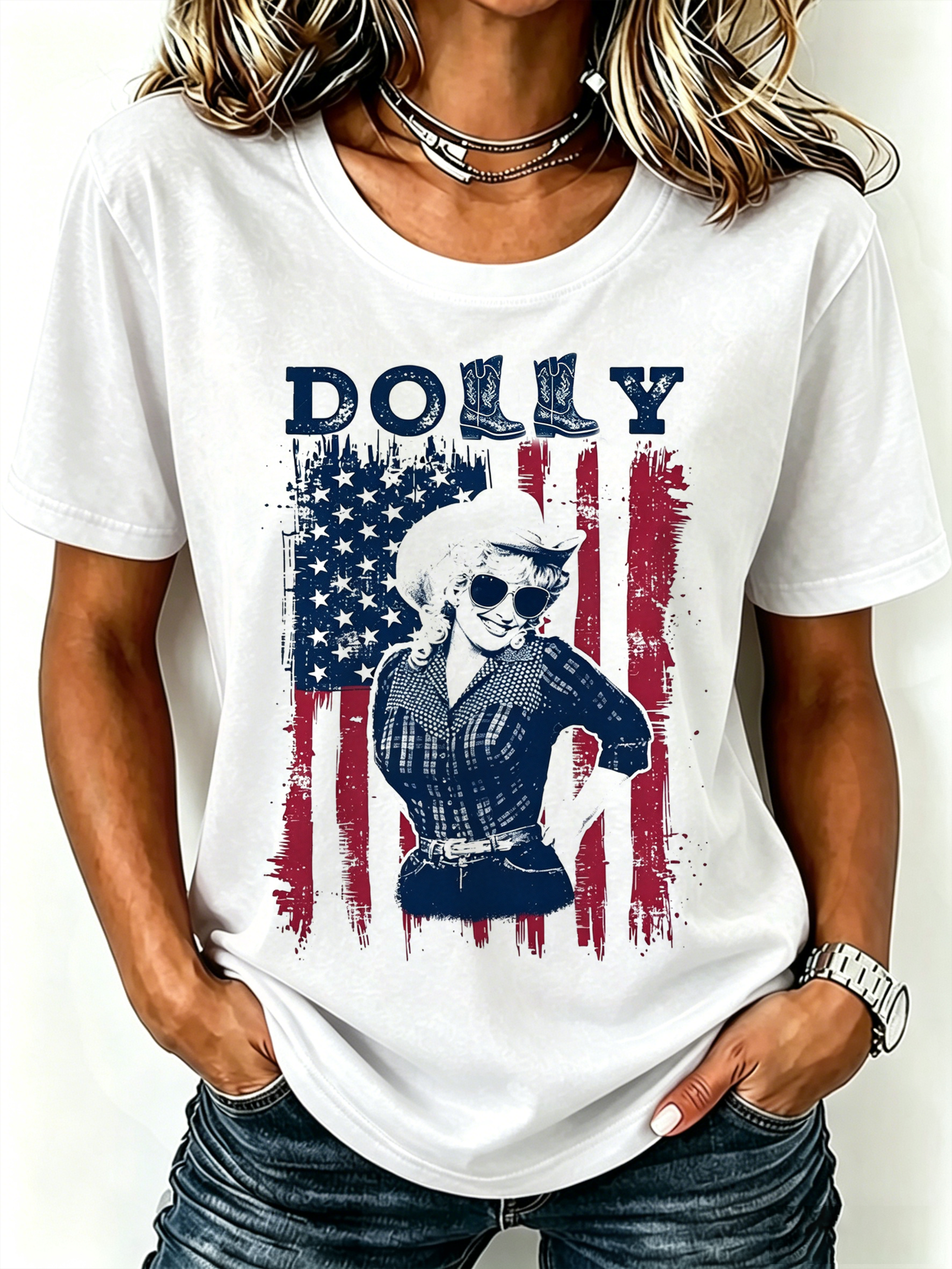 Women'S Commemorative Printed Casual T-Shirt