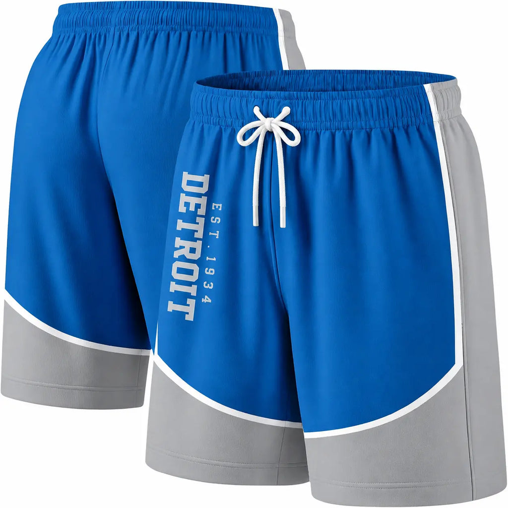 Football Fans Board Shorts With Lining Men Swim Trunks