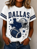 Women's Football Print T-shirt