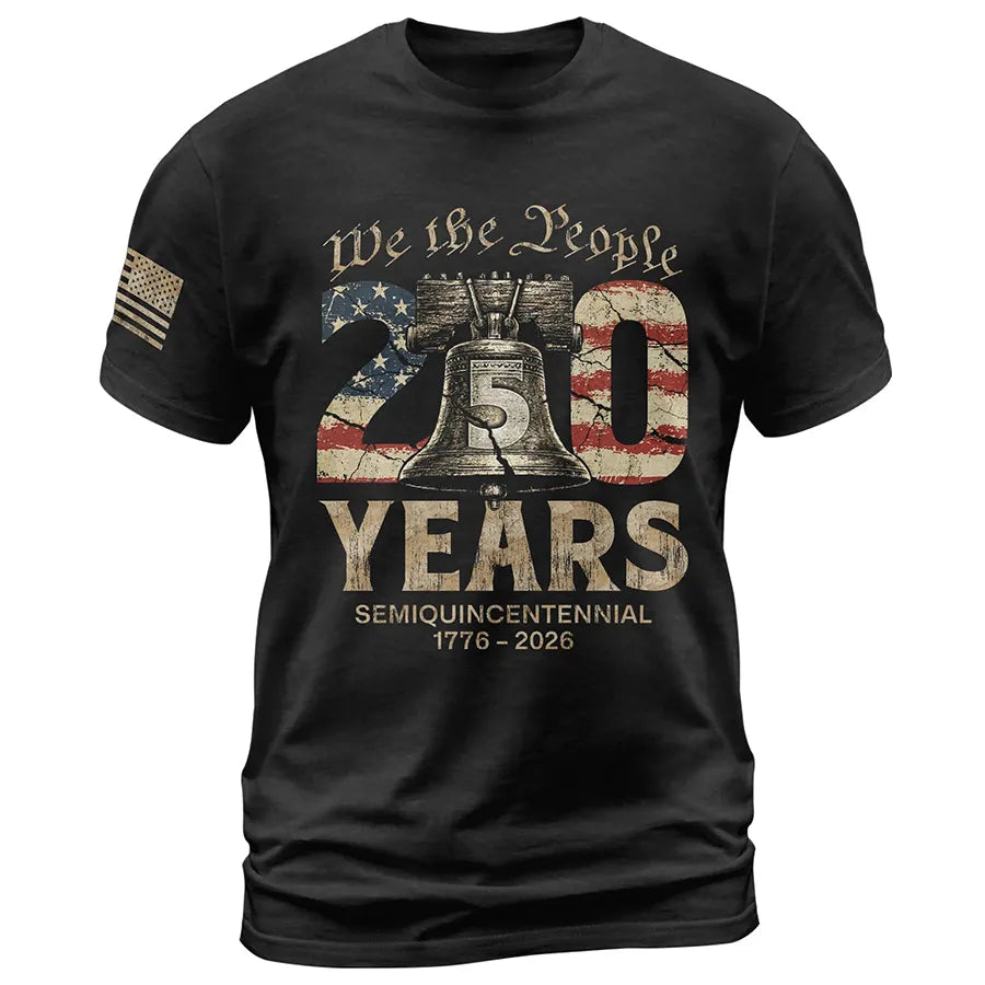USA 250th Anniversary Shirt 1776-2026 Liberty Bell We The People Patri