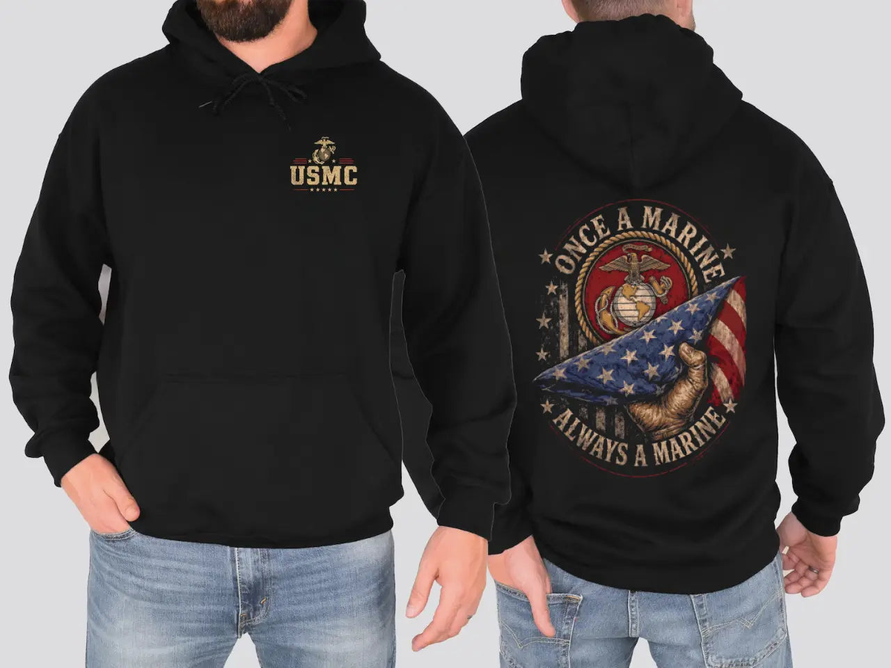 Once a Marine Always a Marine Hoodie