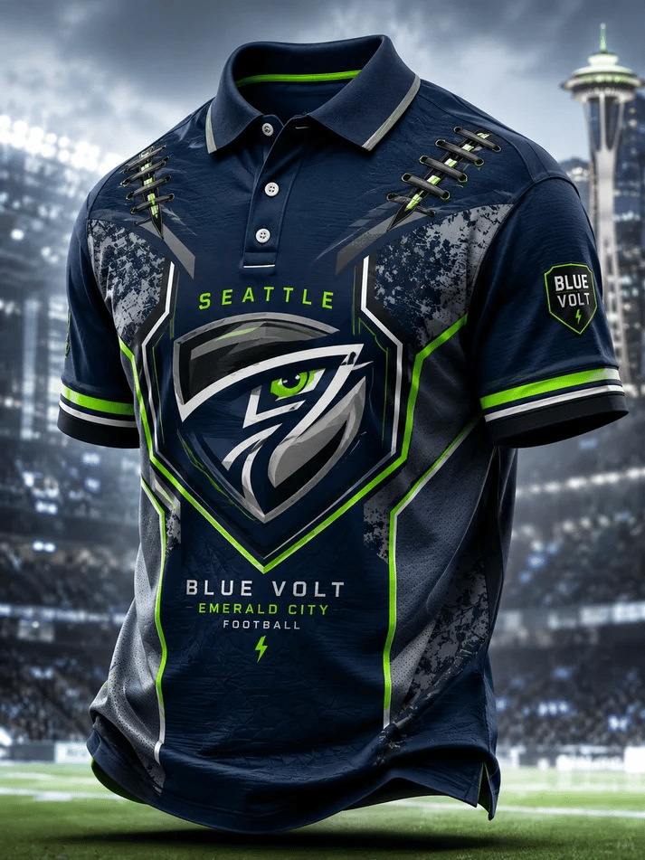 Men's Football Print Short-Sleeve T-Shirt