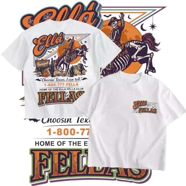 Retro 1-800-777-FELLA - Halloween Tee