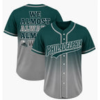Football Fan Gradient Ombre Baseball Jersey