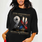 9/11 25th Anniversary Memorial TShirt