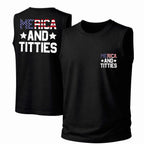 Merica And Titties Tank Top