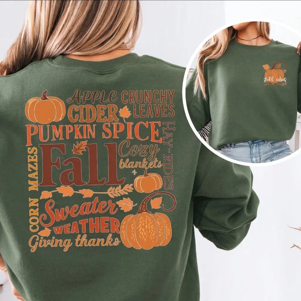 Fall Vibes Pumpkin Sweatshirt