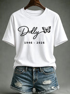 Women'S Commemorative Printed Casual T-Shirt