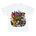 "She's From Texas I Can Tell" Texas Retro T-shirt