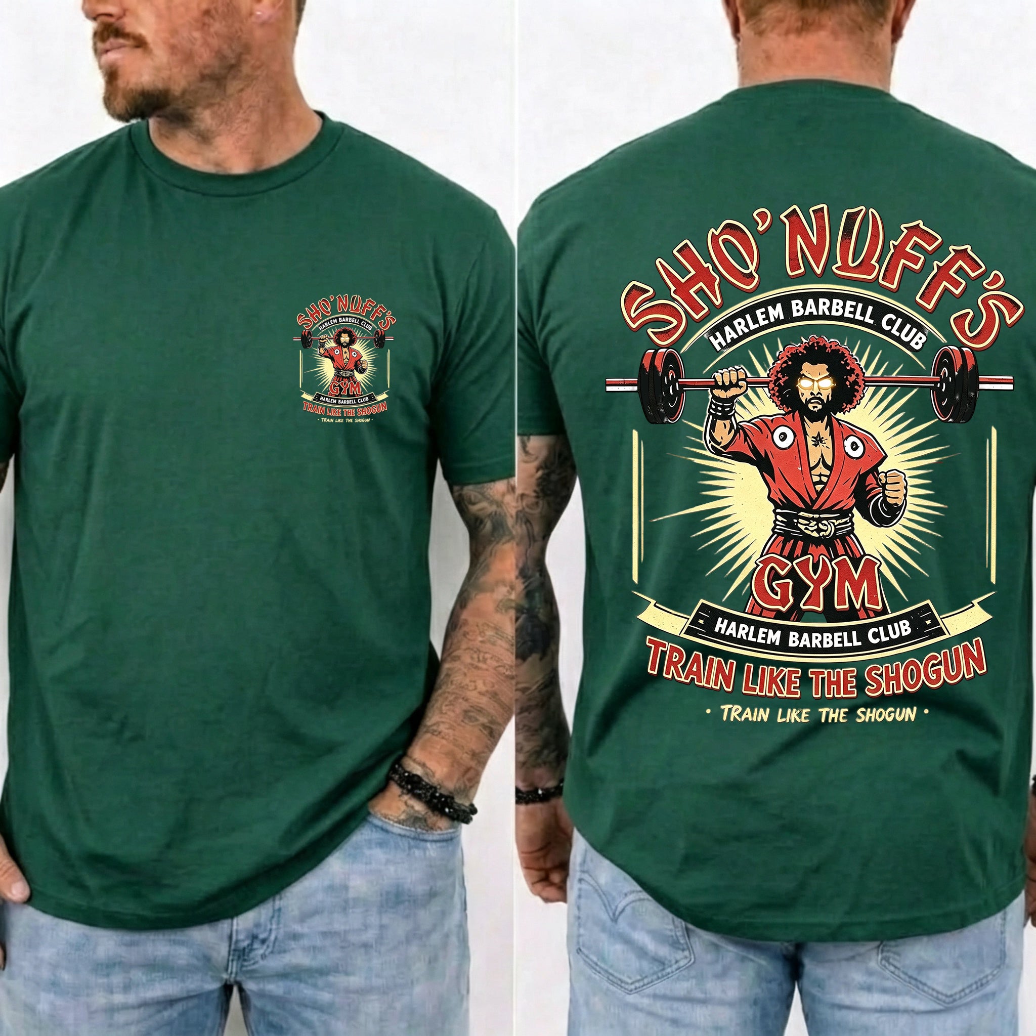 Sho' Nuff's Gym Double‑Sided Graphic T‑Shirt Retro Movie Tee