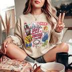 She's From Texas Casual Graphic Sweatshirt