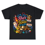 "She's From Texas I Can Tell" Texas Retro T-shirt