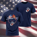 Semper Fi Crossed Flags T-Shirt