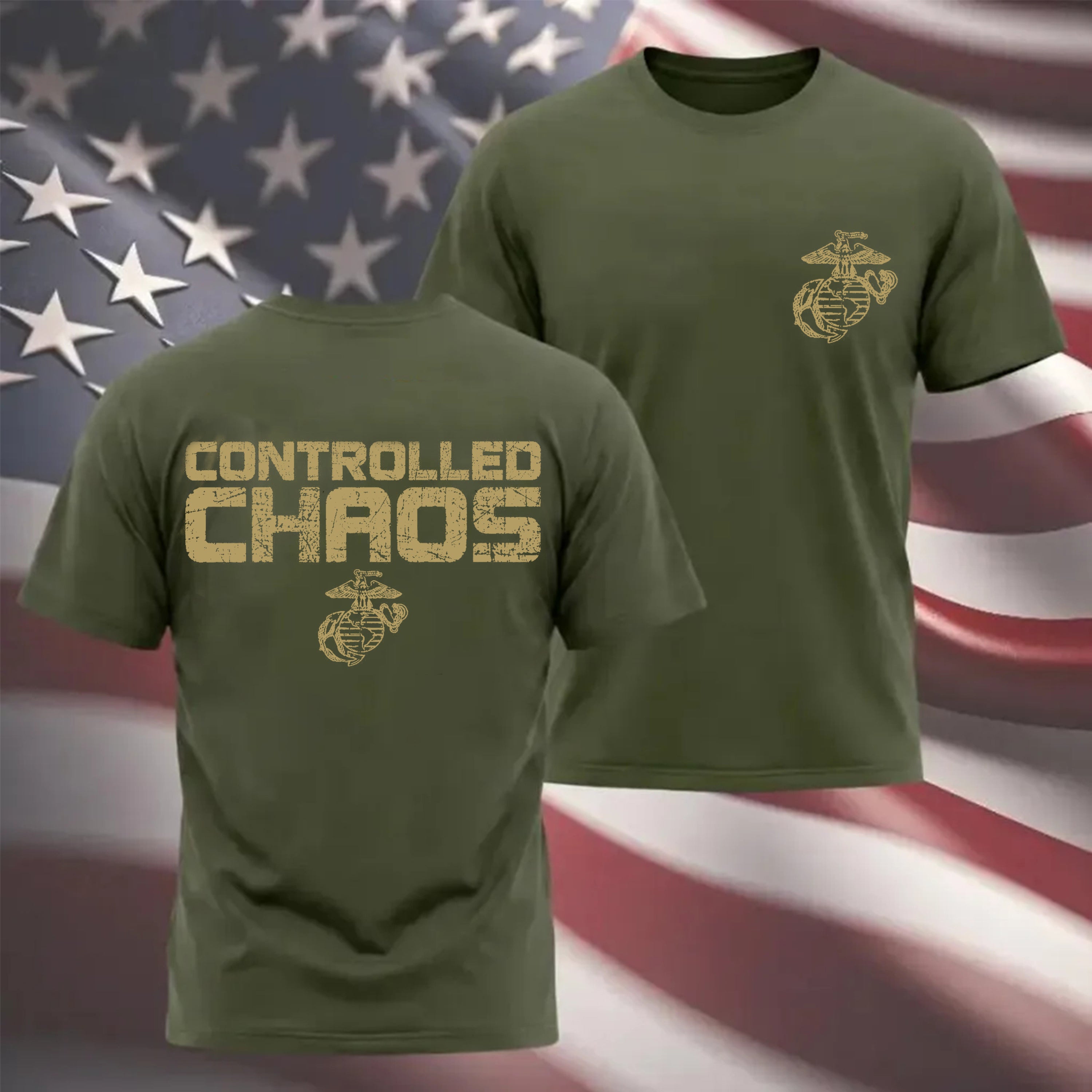 Marines Controlled Chaos Performance T-shirt