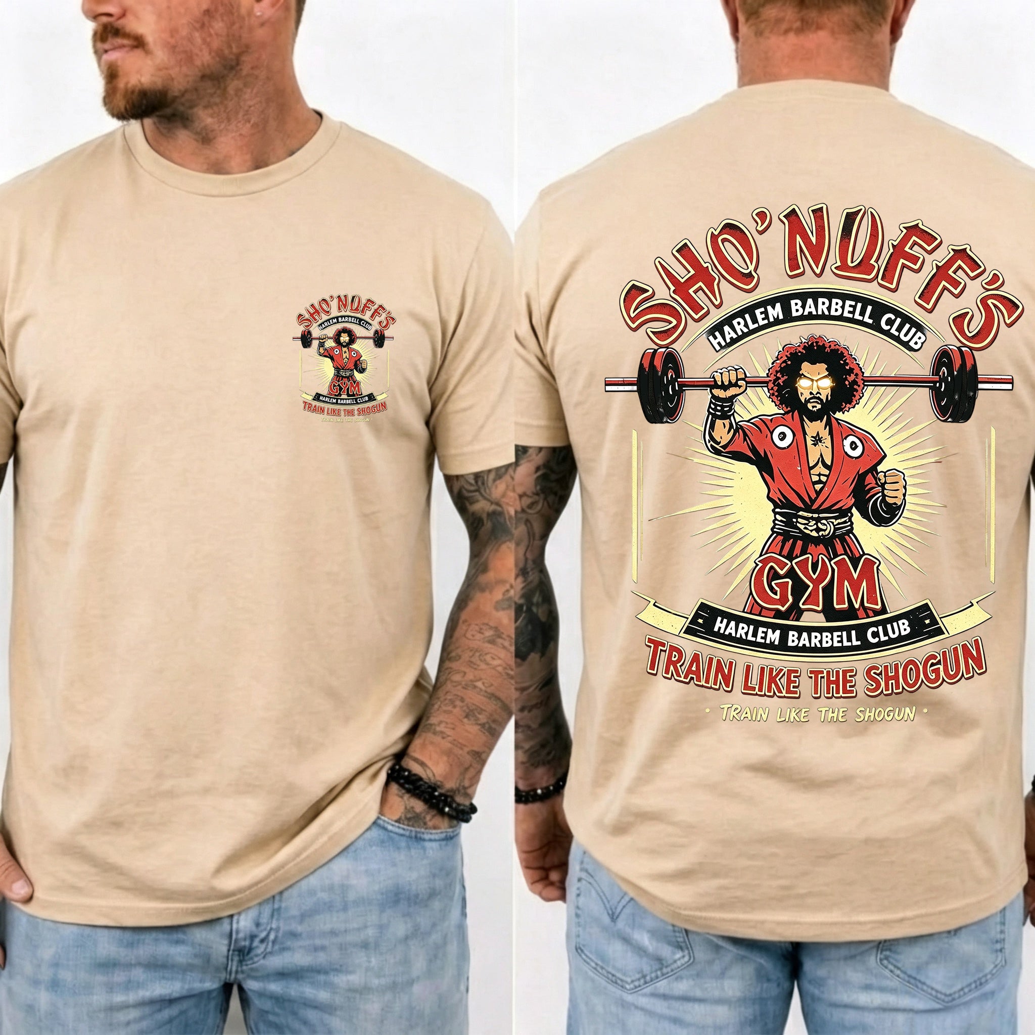 Sho' Nuff's Gym Double‑Sided Graphic T‑Shirt Retro Movie Tee