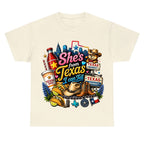 "She's From Texas I Can Tell" Texas Retro T-shirt
