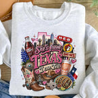 She's From Texas I Can Tell, Texas Girl Pullover Sweatshirt