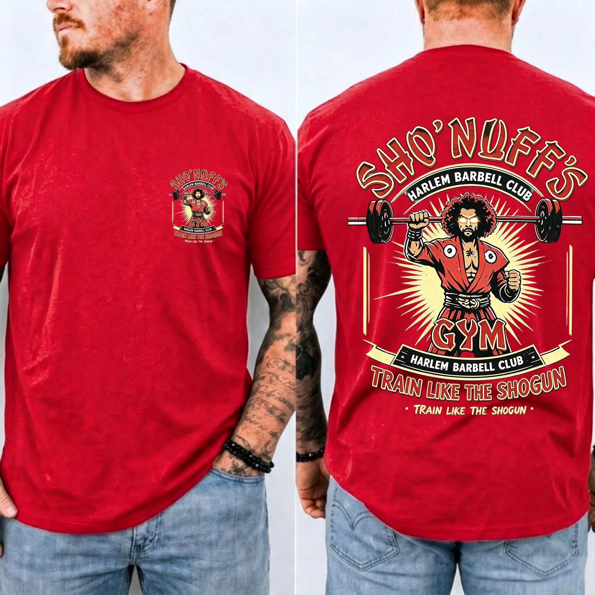 Sho' Nuff's Gym Double‑Sided Graphic T‑Shirt Retro Movie Tee