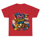 "She's From Texas I Can Tell" Texas Retro T-shirt