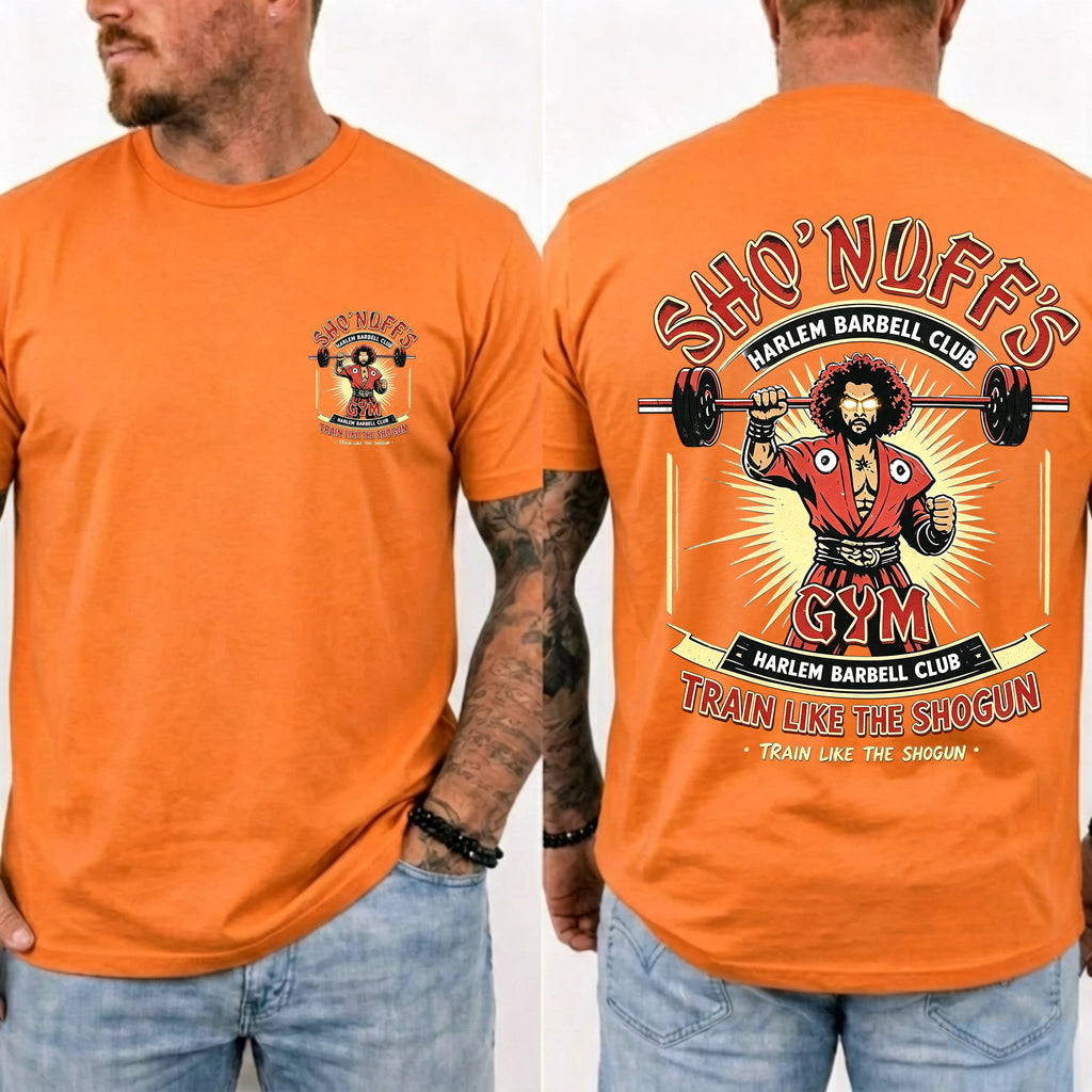 Sho' Nuff's Gym Double‑Sided Graphic T‑Shirt Retro Movie Tee
