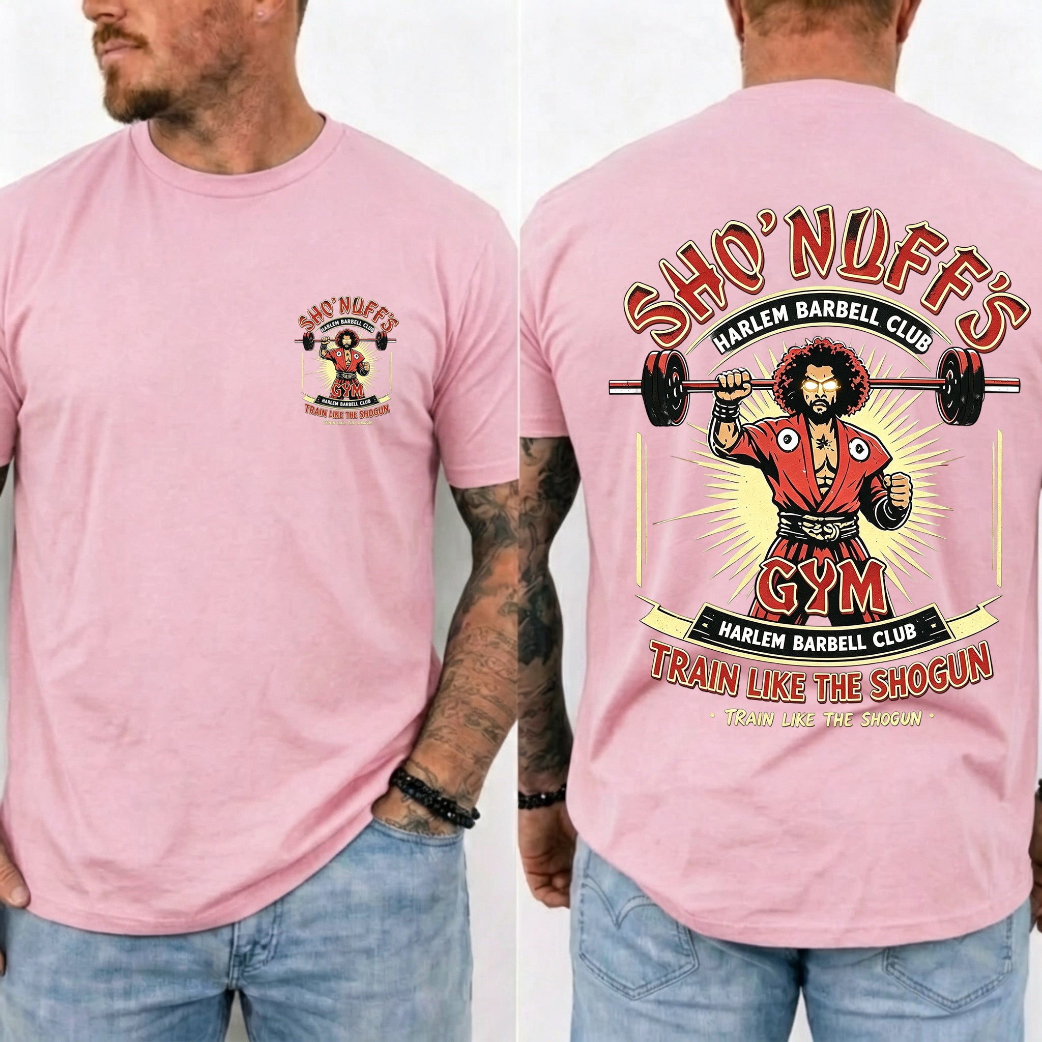 Sho' Nuff's Gym Double‑Sided Graphic T‑Shirt Retro Movie Tee