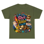 "She's From Texas I Can Tell" Texas Retro T-shirt