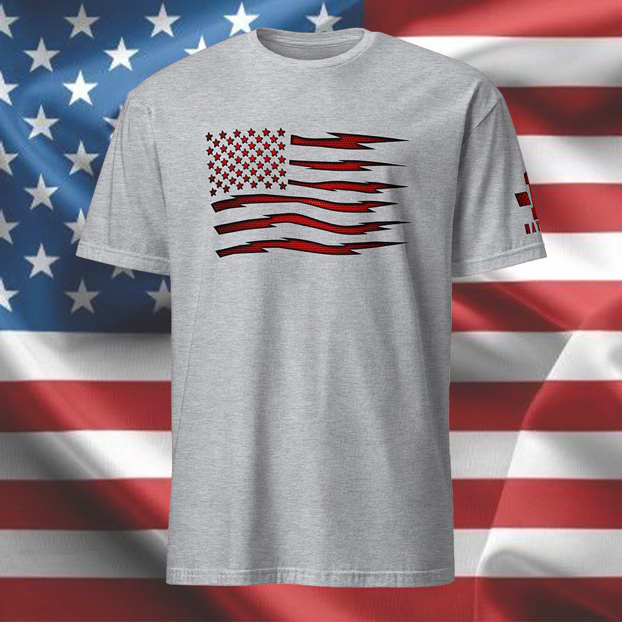 Red Carbon Bolt Onyx American Flag