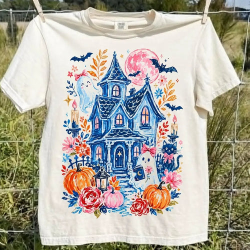 Cute Ghost Pumpkin Graphic Tee