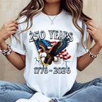 America 250th Anniversary Eagle T-Shirt – 1776-2026 United States Flag Design