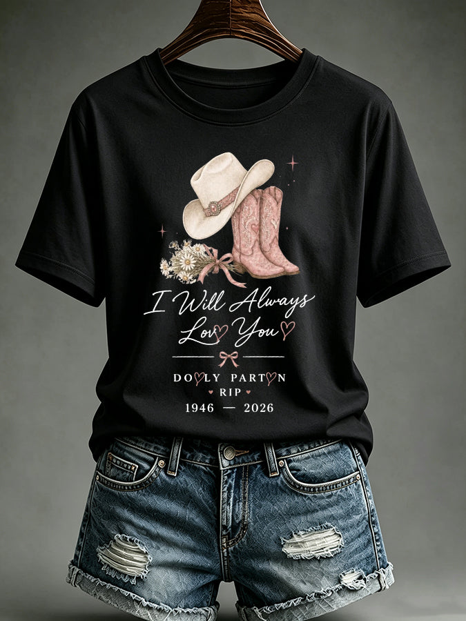 Women'S Commemorative Printed Casual T-Shirt