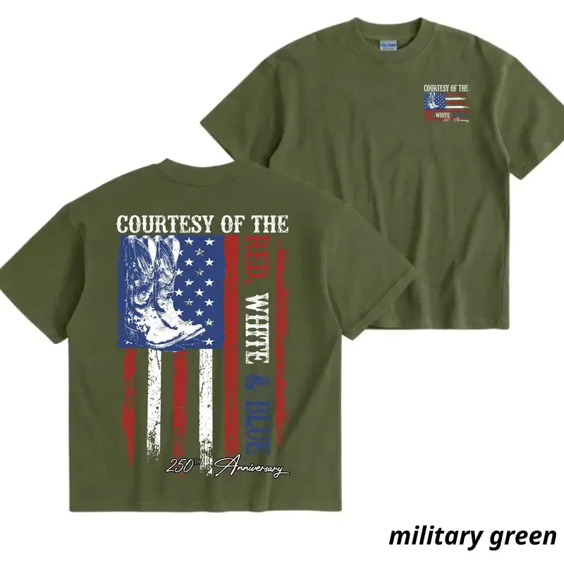250th Anniversary Western-style Patriotic T-shirt