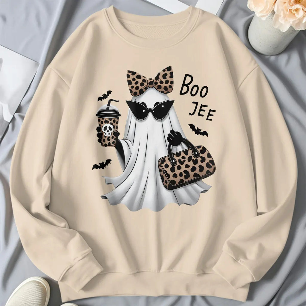 Boo-Jee Ghost Shirt Leopard Ghost Tee