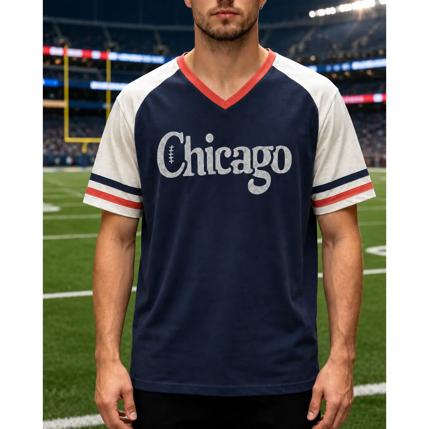 Unisex V-Neck Game Day Quick-Drying Tee