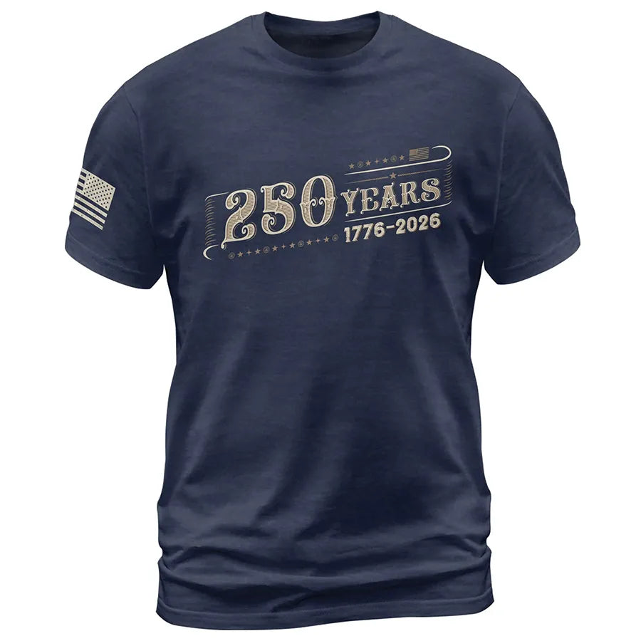 250 Years Independence Anniversary T-Shirt – 1776–2026 Vintage America