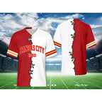 Unisex Football Team Fans V-Neck Quick-Drying Shirt