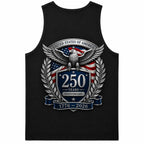 Men's Soft Fabric Outdoor Tank Top - USA 250 Years Anniversary Print